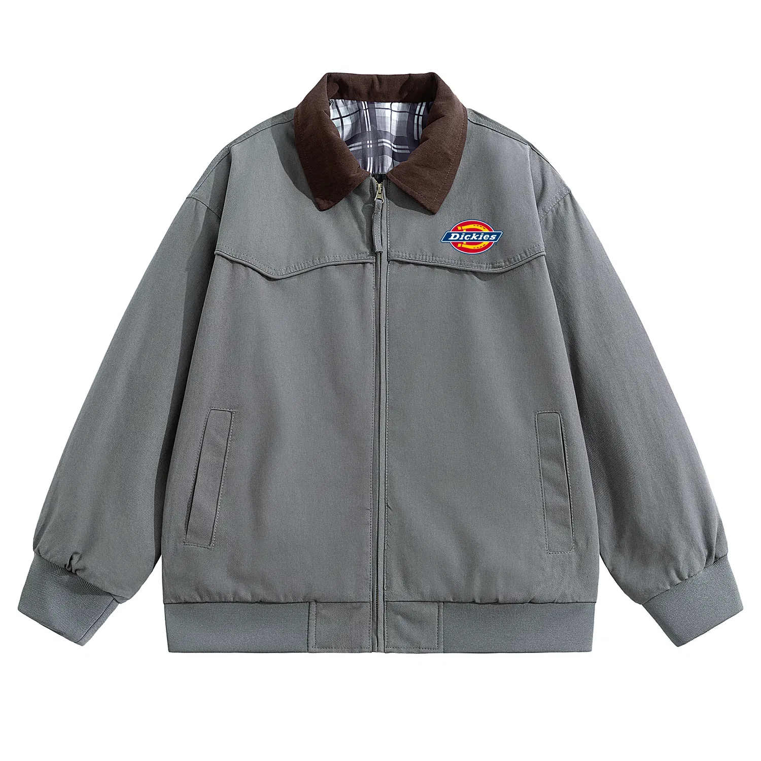 Детская куртка с воротником-лацканом прямого кроя Dickies, Gray Green
