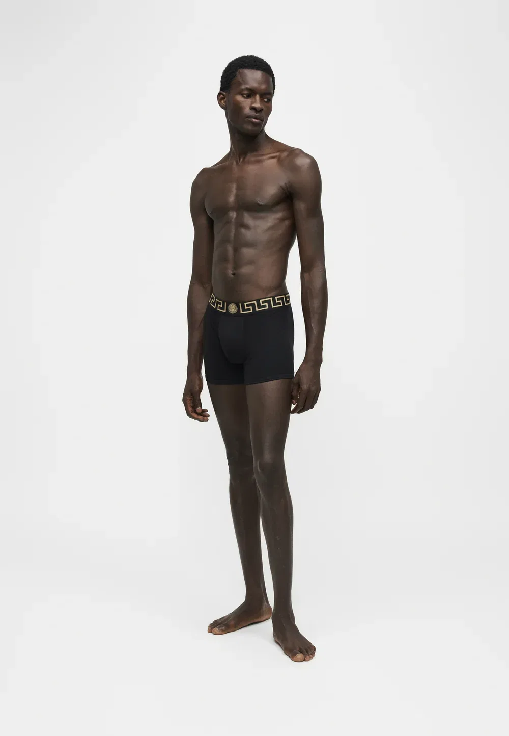Трусы с логотипом Topeka, комплект из 2 штук Versace, Black/Gold-Coloured