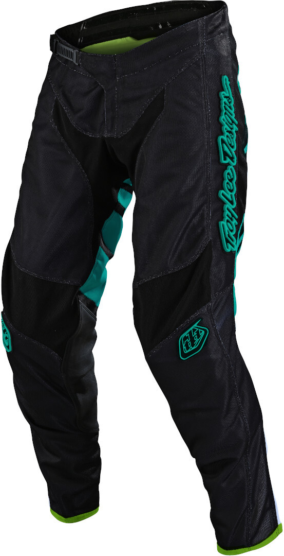 

Штаны Troy Lee Designs GP Drift Молодежные мотокроссовые, черно-бирюзовые