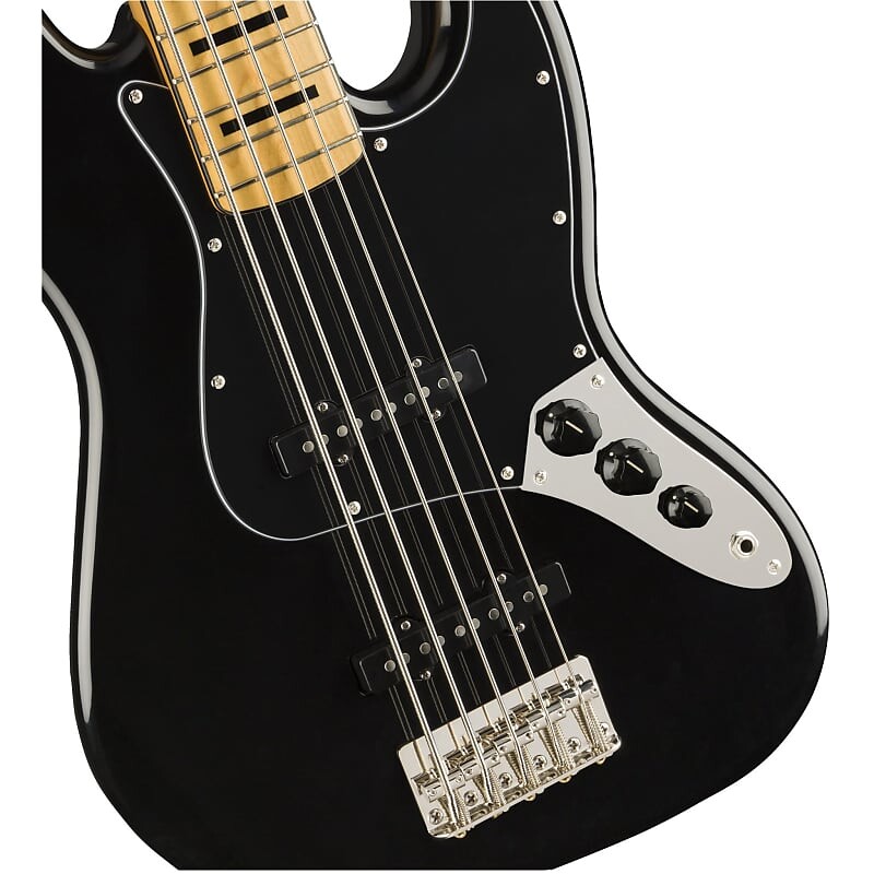 

Squier Classic Vibe 70s Jazz Bass V 5-струнный бас - черный с кленовой накладкой Vibe 70s Jazz Bass V 5-String Bass - Black w/ Maple Fingerboard