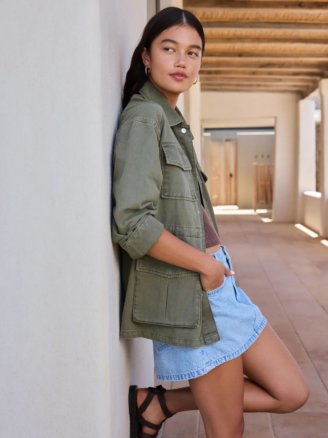 Куртка утилитарная, хлопок, Khaki Next