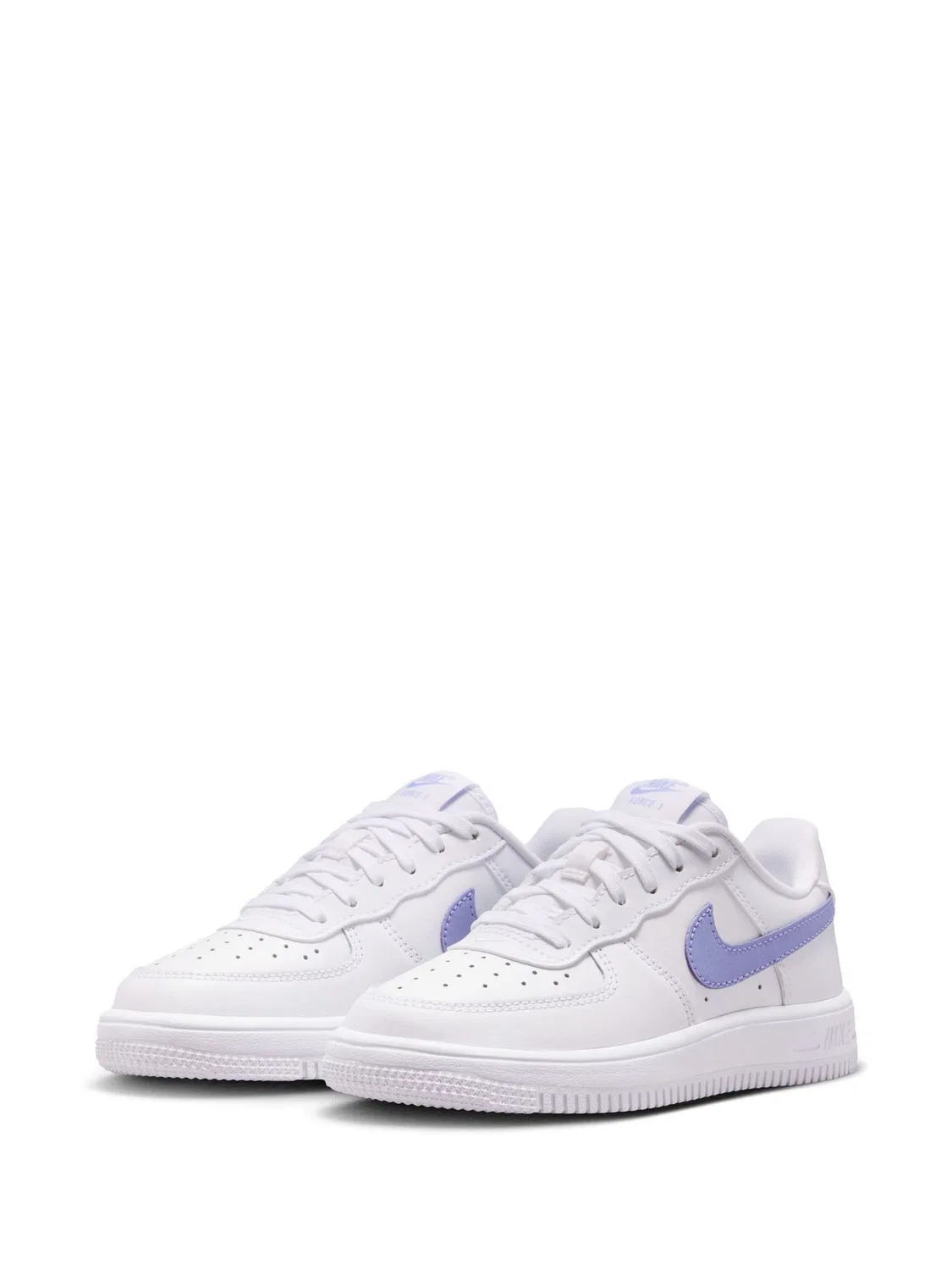 Кроссовки Nike Air Force 1 Low, младшие мальчики, бело-фиолетовые — фото 2