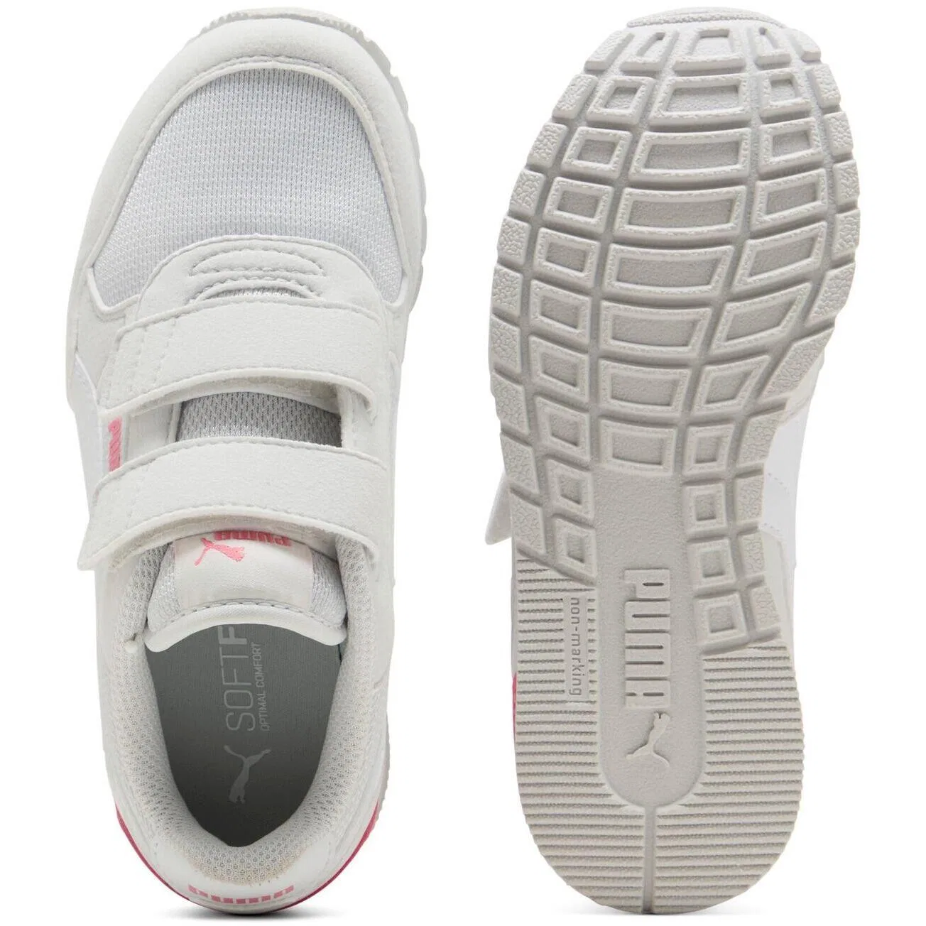 Детские кроссовки с сетчатым верхом Puma St Runner V4 Mesh V Ps, Grau — фото 2