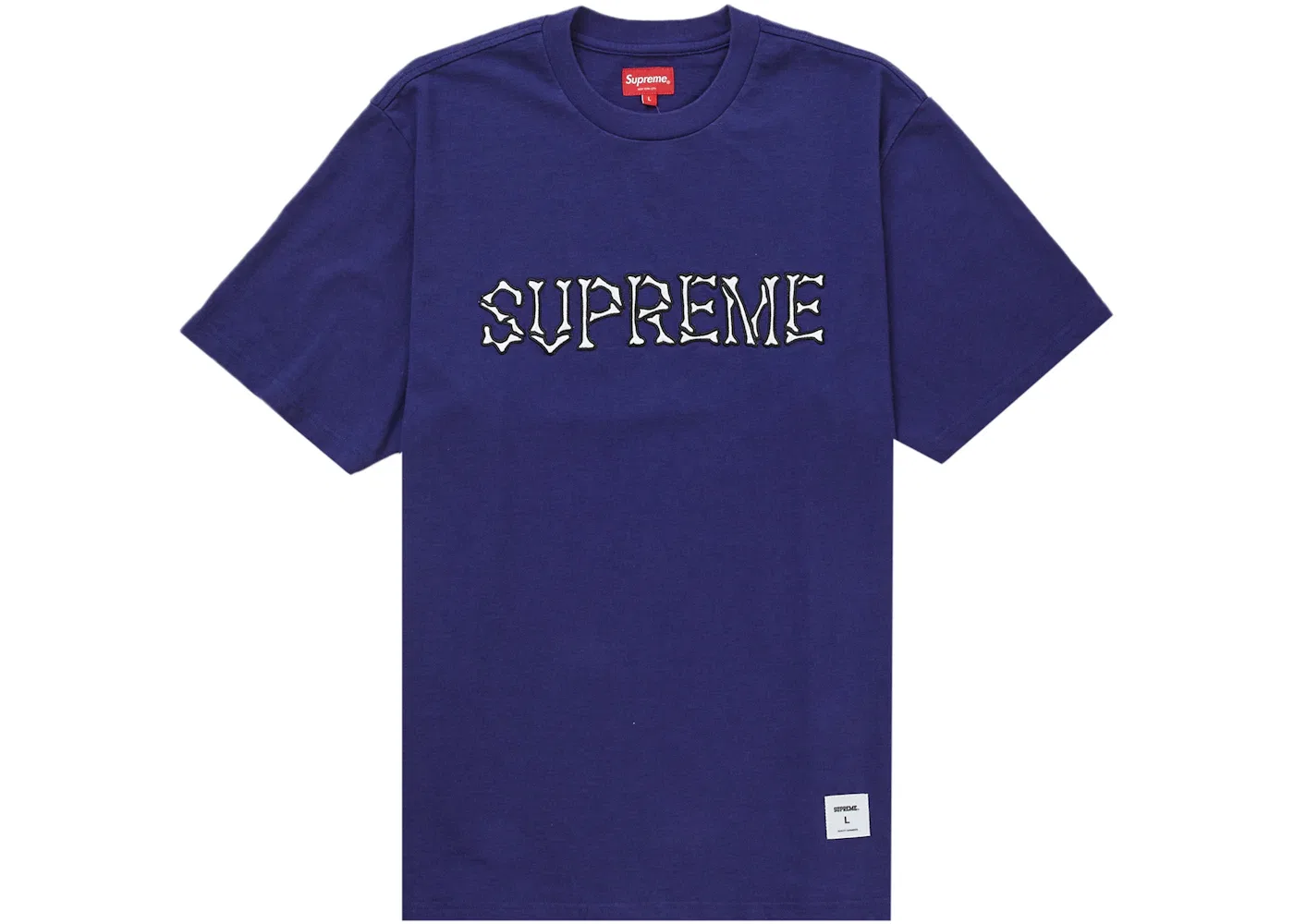Мужская футболка с принтом Supreme Bones, Dark Royal