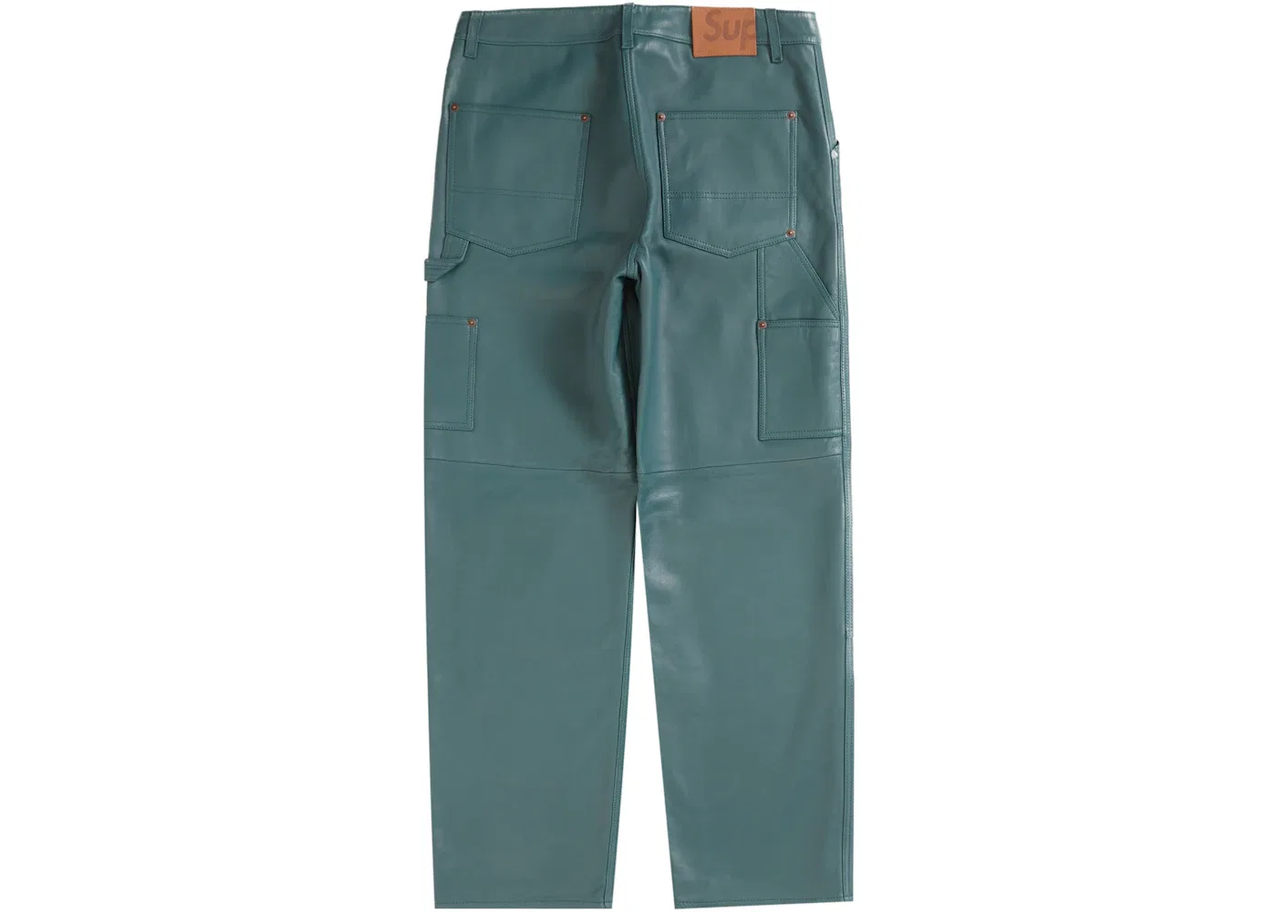 Мужские брюки из кожи Supreme Pant, Dusty Teal — фото 2