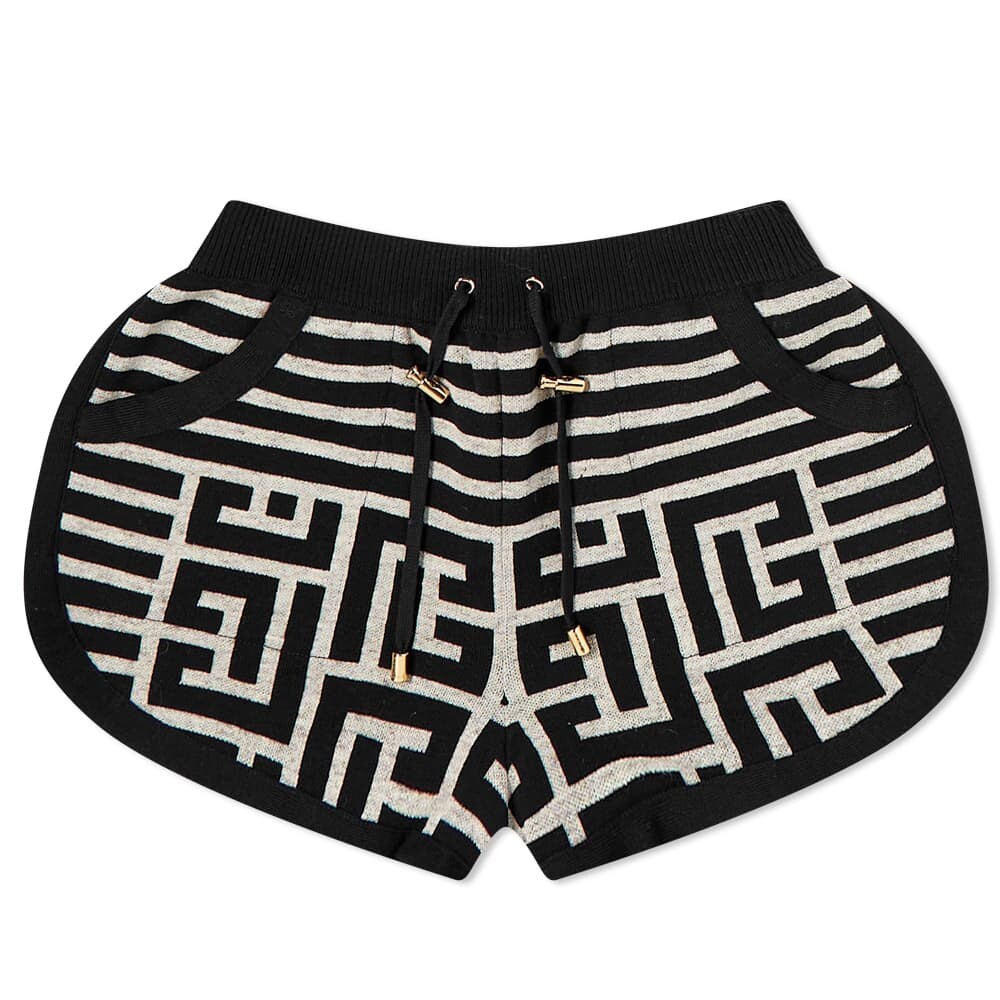 

Шорты Balmain Striped Monogram Shorts