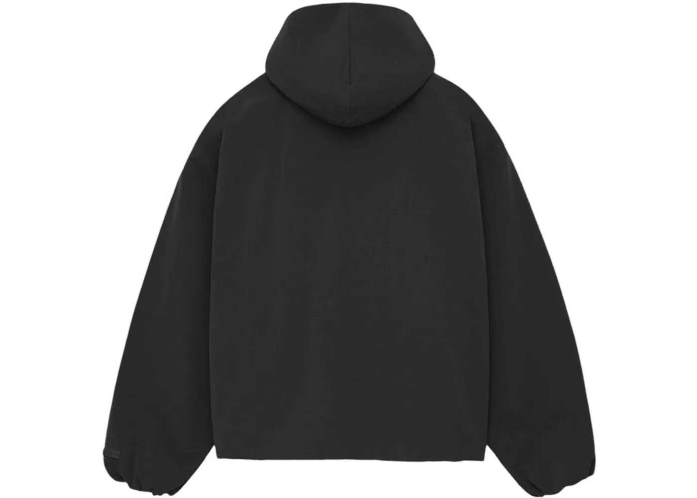 Мужская куртка-анорак из нейлона Fear of God Essentials Military Nylon Hooded Anorak, Black — фото 2