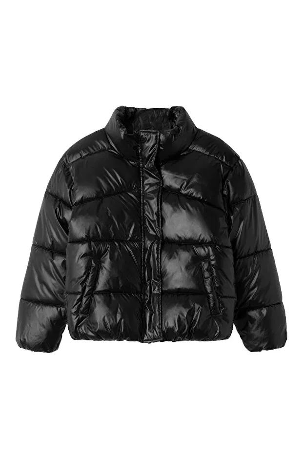 Детское зимнее пальто для девочек пуховик Name It, Black