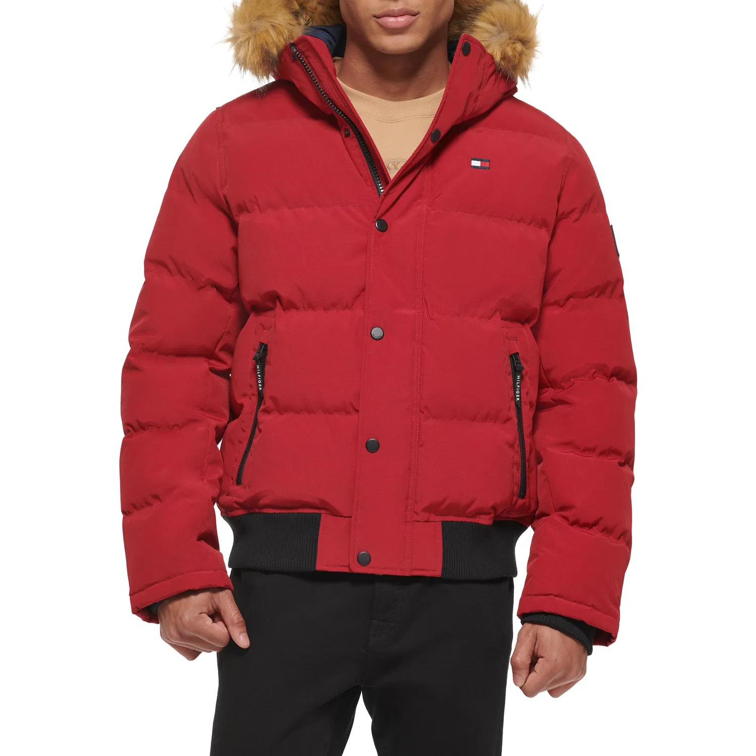 Мужская куртка-бомбер с принтом Snorkel Tommy Hilfiger, Red