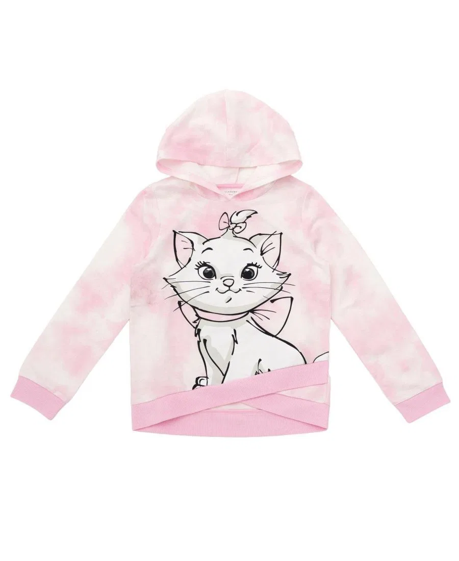 Худи с капюшоном и принтом Marie The Aristocats, Marie Pink Tie Dye