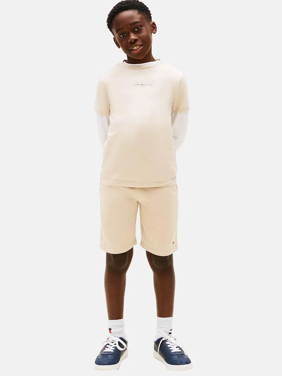 Детский комплект 'ESSENTIAL' бежевого цвета Tommy Hilfiger Kids — фото 3