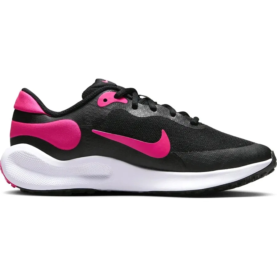 Детские кроссовки с плоской подошвой Revolution 7 GS Nike, Черный