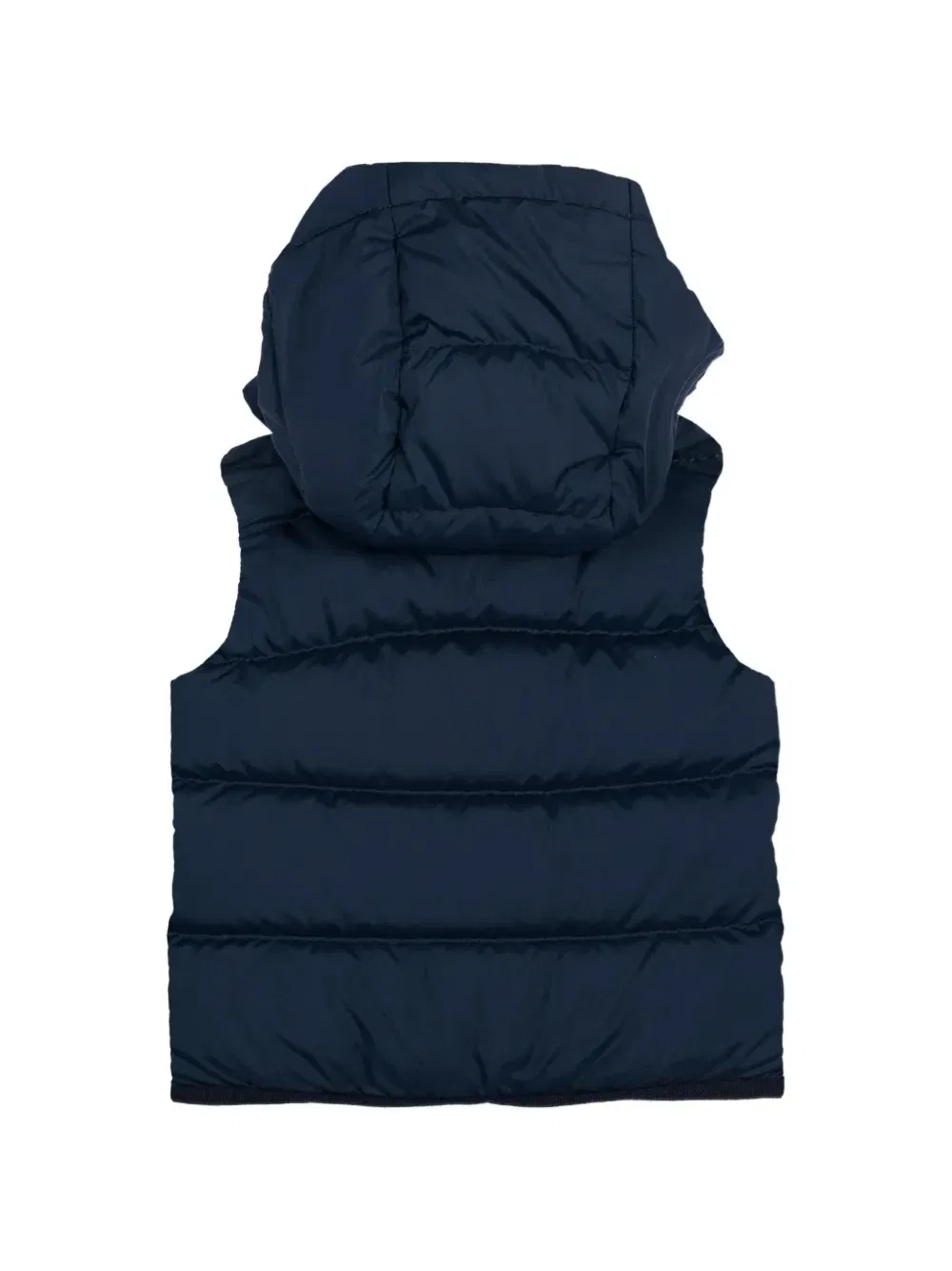 Жилет Pax (с капюшоном, стеганый) Moncler Enfant, синий — фото 2