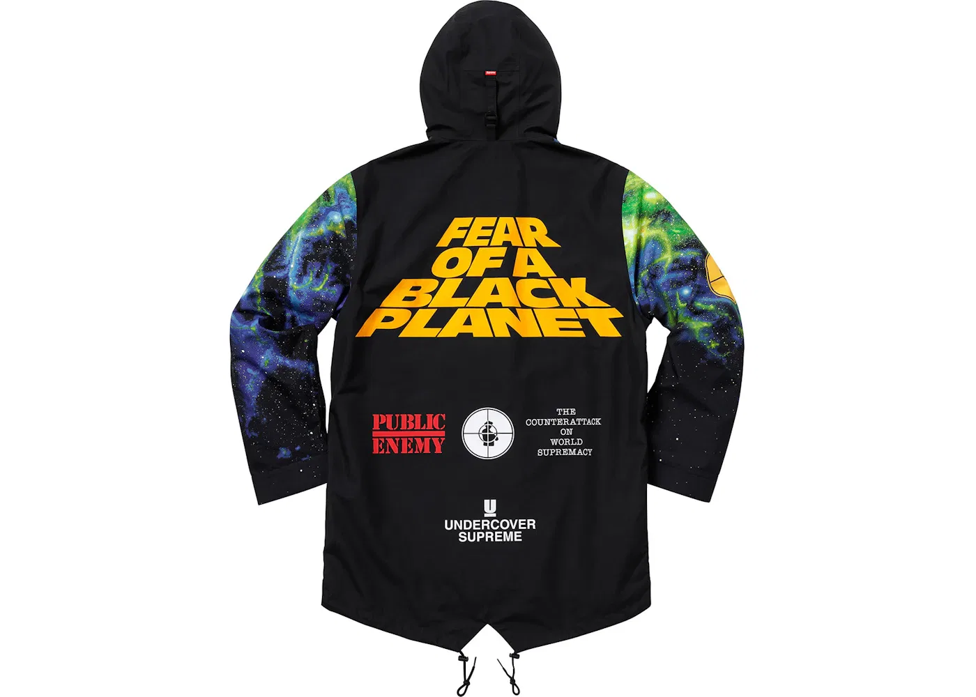 Мужская парка с принтом Supreme UNDERCOVER/Public Enemy Taped Seam Parka, Multi — фото 3
