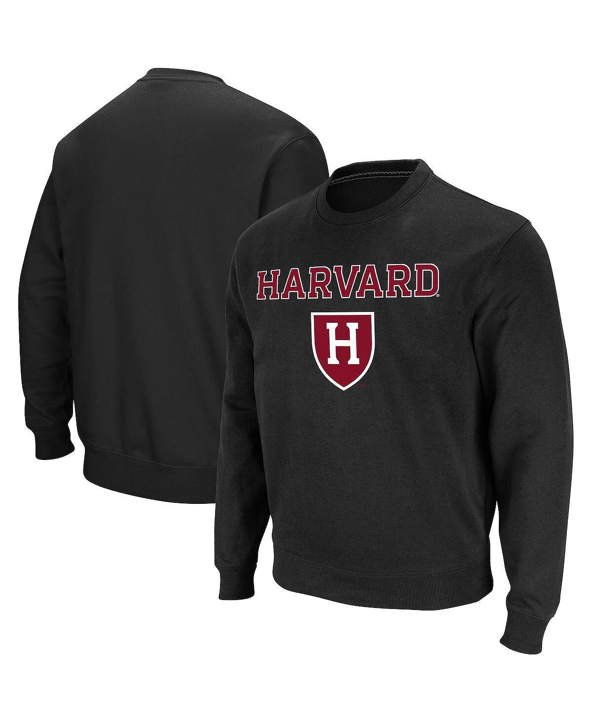 

Мужская черная толстовка harvard crimson team arch & logo tackle из твила Colosseum, черный