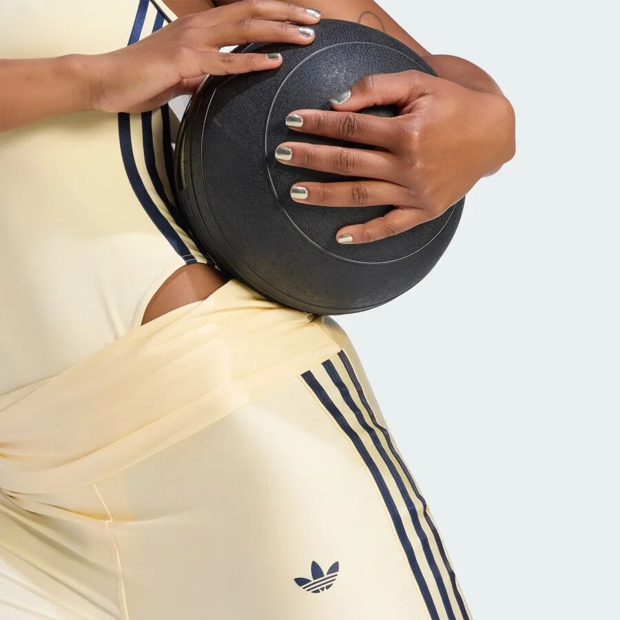 Спортивные брюки ADIDAS PERFORMANCE Boot cut светло-желтого цвета — фото 3