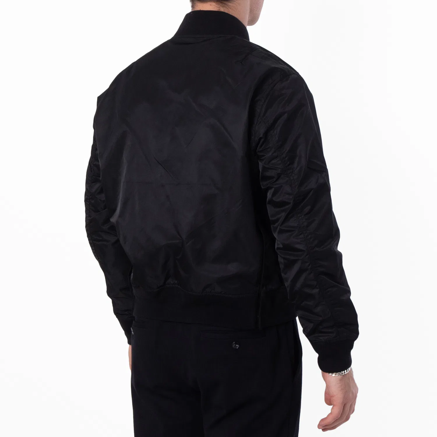Куртка-бомбер с принтом Stoned Logo Design Emporio Armani, Jet Black — фото 4