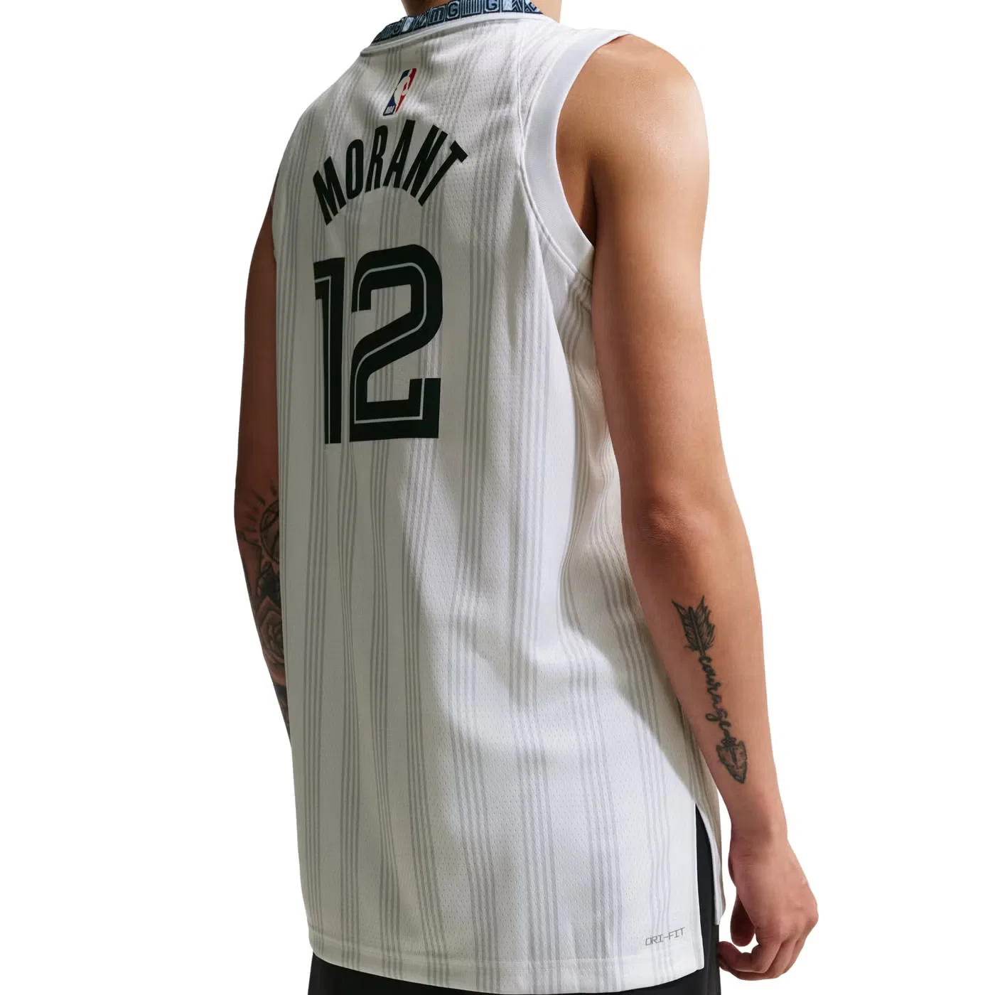 Джерси баскетбольное с принтом Memphis Grizzlies City Edition NBA Swingman Ja Morant Nike, белый — фото 4