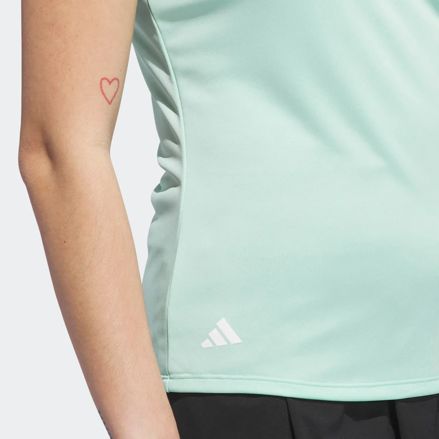 Женское поло из легкого пике с коротким рукавом Adidas Performance, Clear Mint — фото 4
