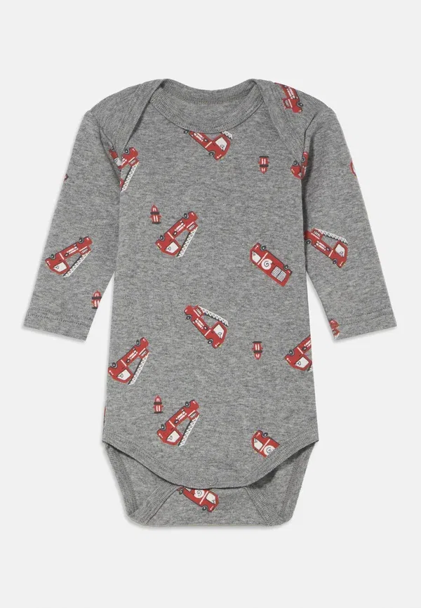 Боди из 100% хлопка Romper 3 pack Name It, серый — фото 3