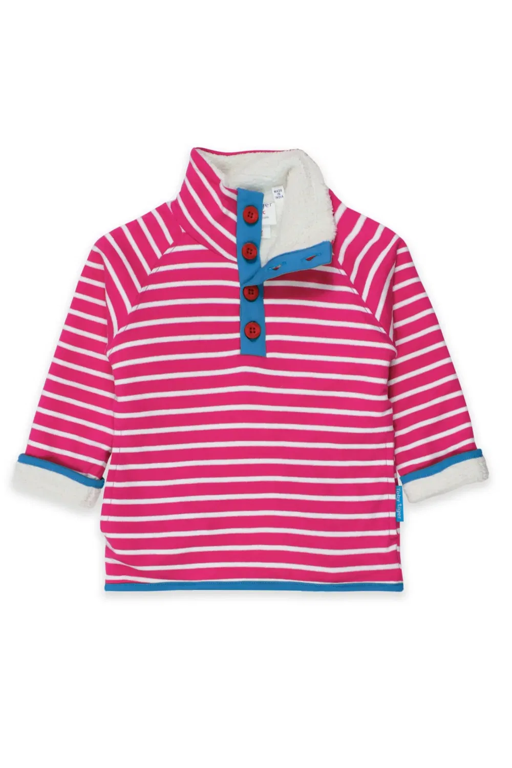 Детский уютный свитшот из флиса Breton Toby Tiger, Pink