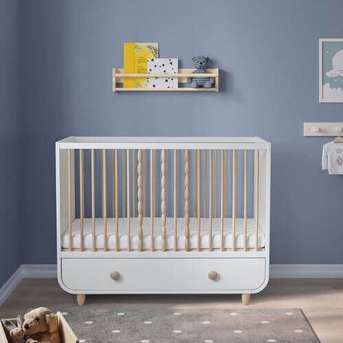 Кроватка детская Ikea Myllra, 60x120 см, белый — фото 3