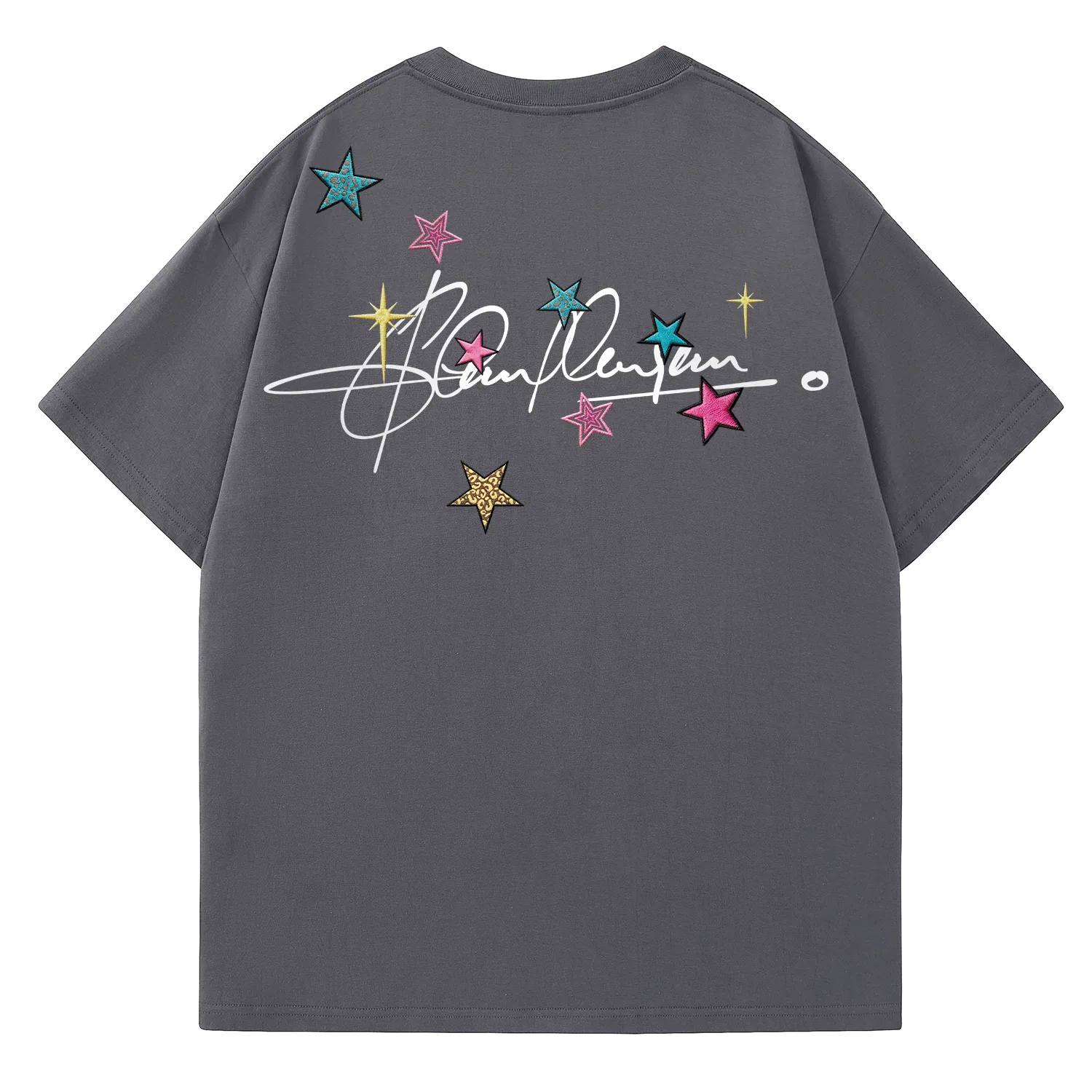 Детская футболка с принтом Disney Unisex Crew Neck Thin Straight Fit, Dark Gray