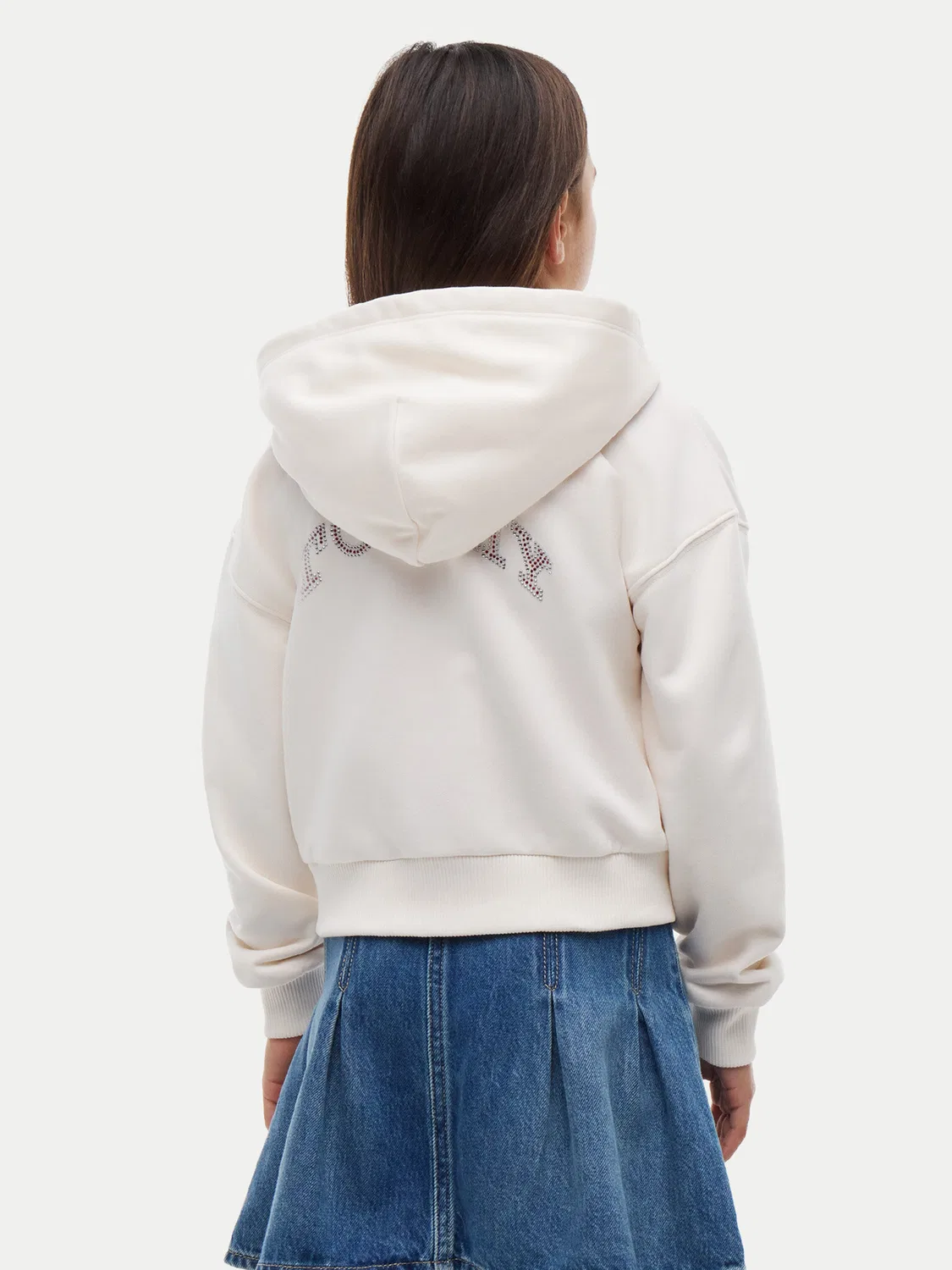 Толстовка стандартного кроя для девочки Tommy Hilfiger, белый — фото 3