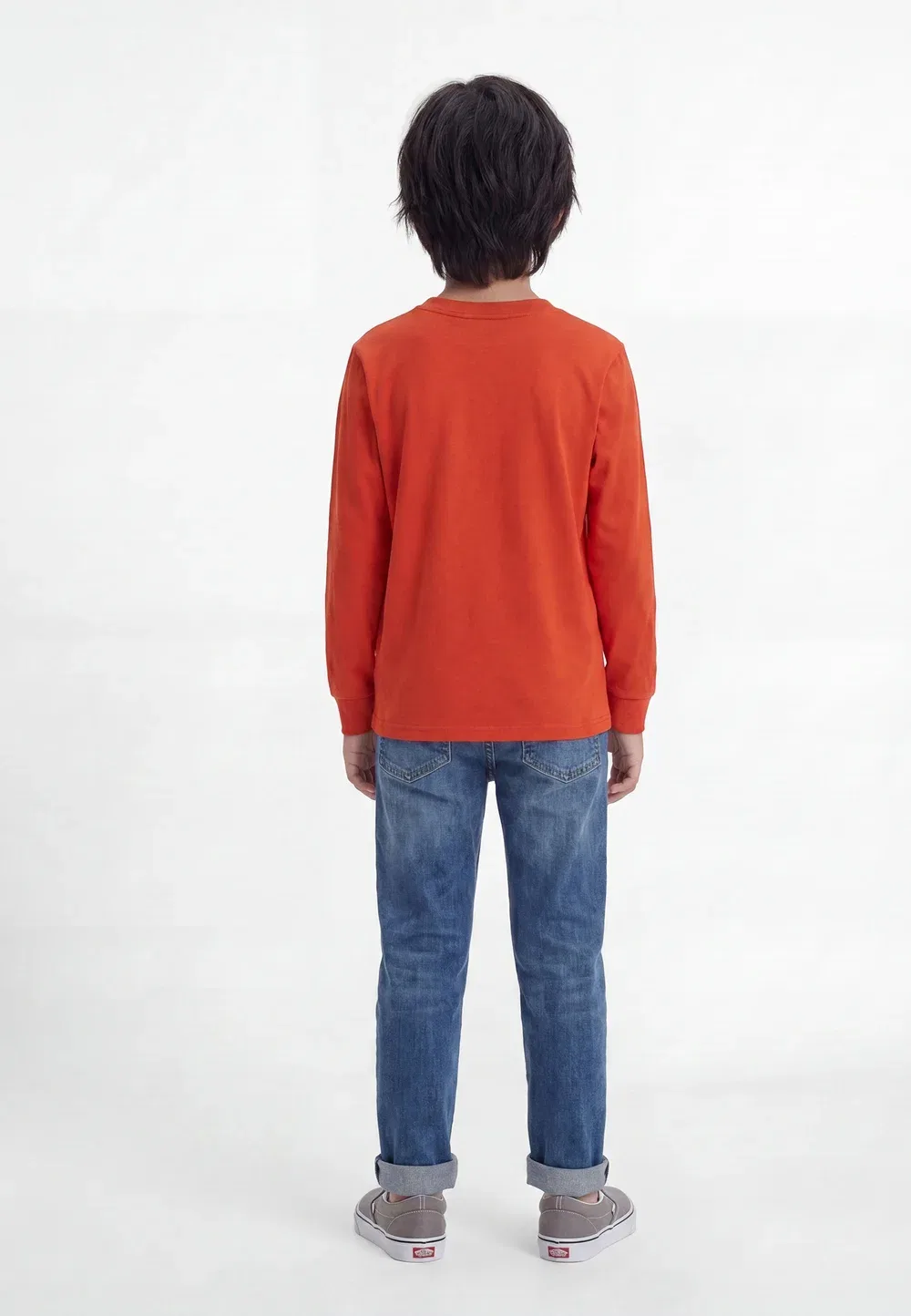Футболка с длинными рукавами из хлопкового трикотажа, размер 2-6 лет Polo Ralph Lauren, Varsity Orange — фото 2