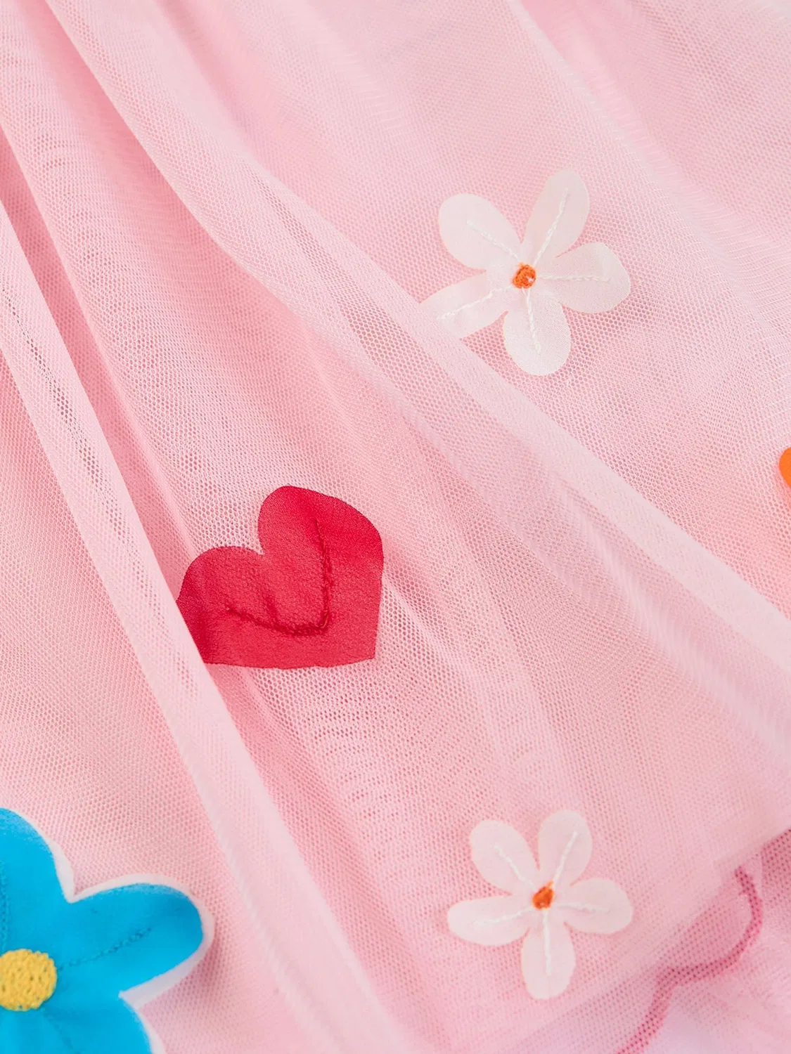 Юбка пачка с вышивкой Frugi, розовая — фото 4