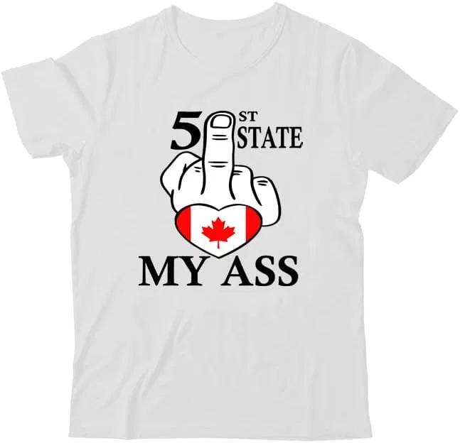 Унисекс футболка с принтом 51st State My Ass V-Neck, White