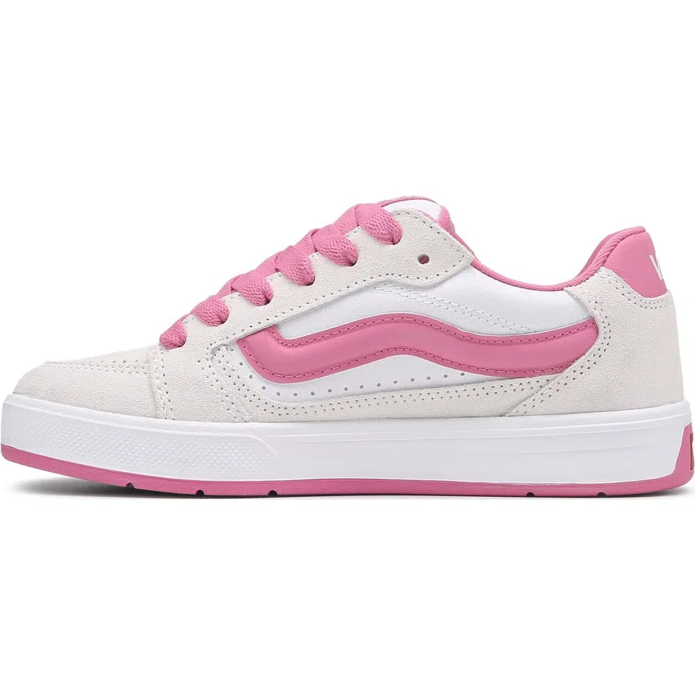 Детские скейтбордистские кроссовки Callum Vans, White/Pink — фото 3