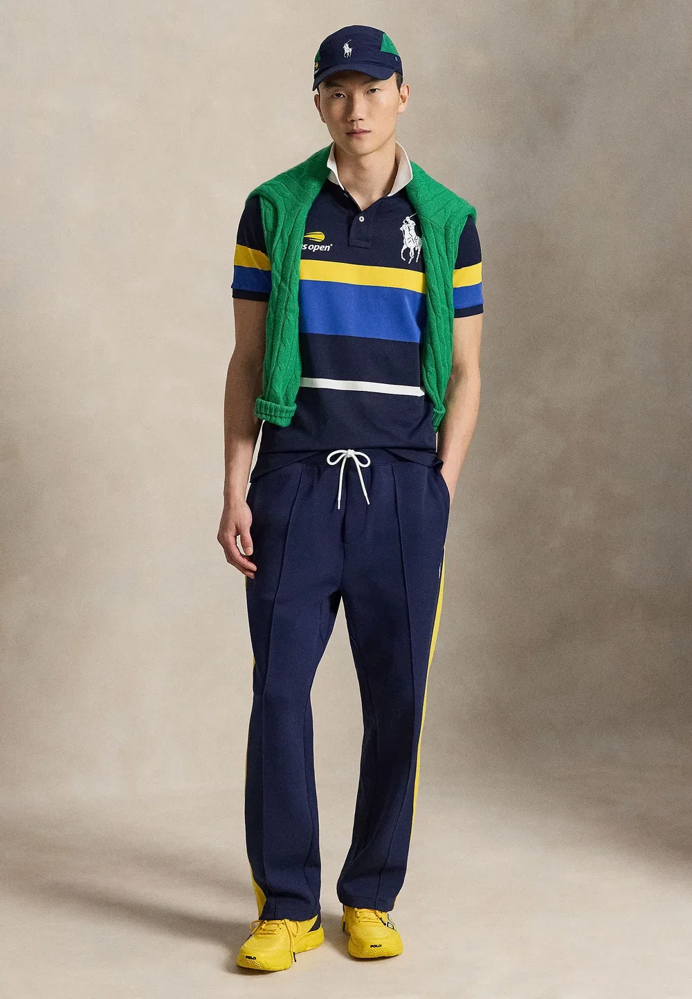 Футболка-Поло Us Open Ball Crew Performance - футболка-поло Polo Ralph Lauren, Refined Navy Multi — фото 2
