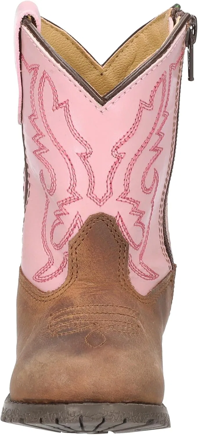 Детские ботинки Smoky Mountain Boots SMB-Hopalong-T, Brown Distress/Pink — фото 2