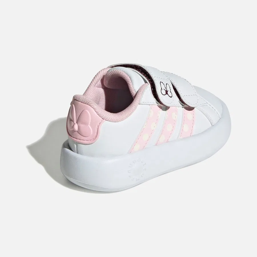 Детские спортивные кроссовки с принтом Микки Маус adidas Grand Court Minnie Cf I, Белый — фото 4