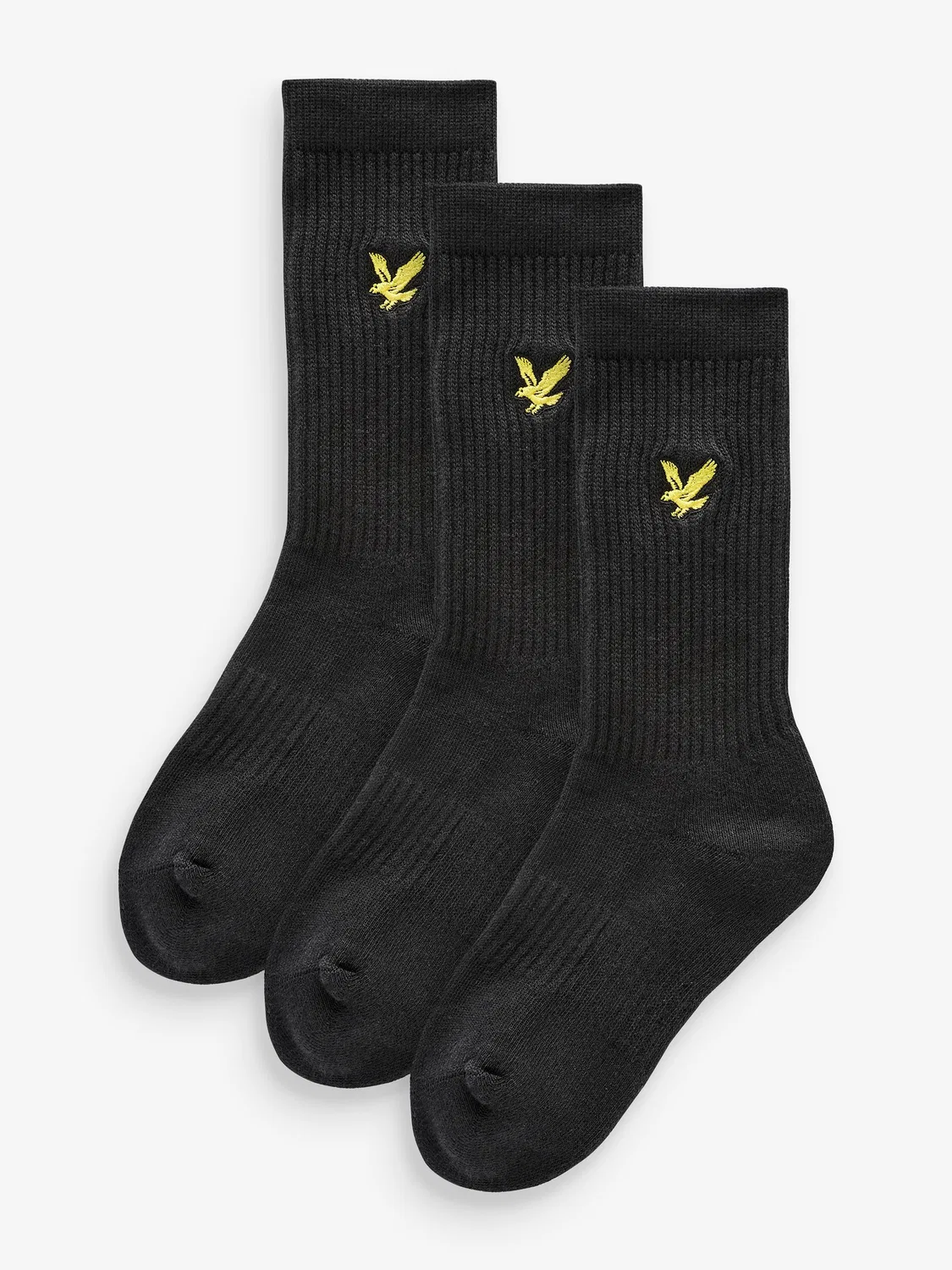 Носки спортивные Scout, 3 пары Lyle & Scott, черный