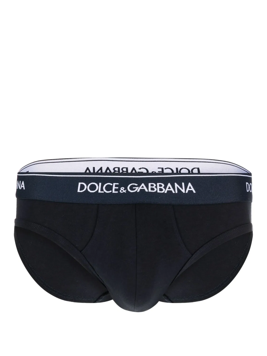 Трусы-слип с логотипом Dolce & Gabbana (упаковка из двух), темно-синий — фото 3