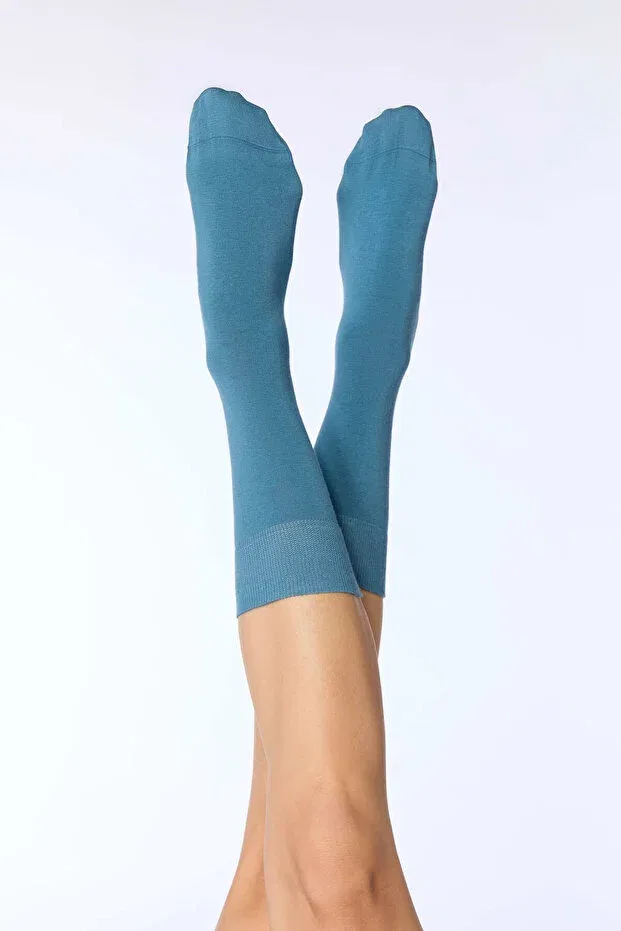 Детские носки из органического хлопка Gots Albero Natur, Sky Blue — фото 3