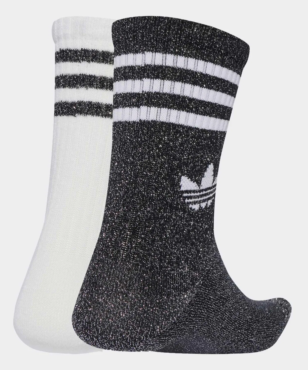 Мужские/Женские носки с блеском, 2 пары Adidas Originals, Black — фото 2