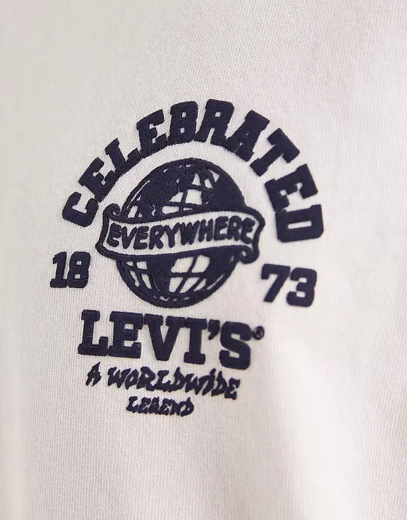 Футболка винтажная с графикой Levi's, розовый — фото 3