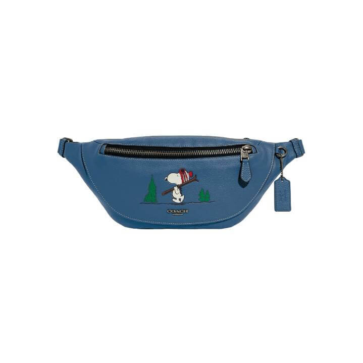 

Сумка Coach Outlet X Peanuts Warren Belt With Snoopy Motif, бронзовый/синий