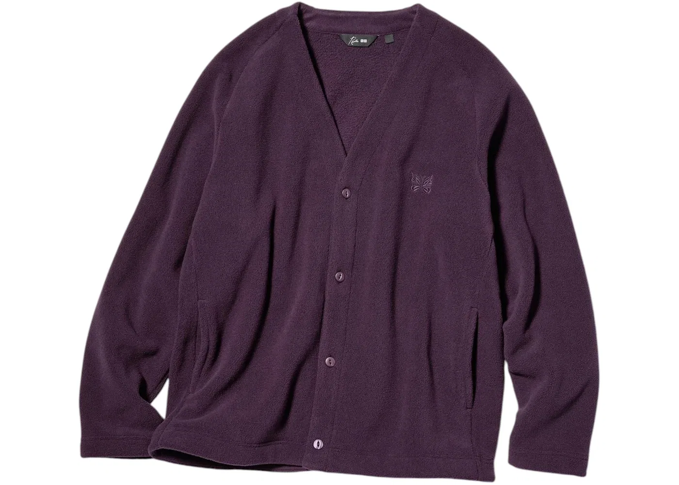 Унисекс-кардиган из флиса Needles Purple Uniqlo, Purple