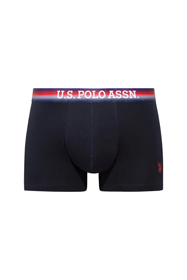 Мужские боксеры с принтом U.S. Polo Assn., 201 Red - Navy Blue - Gray Melange — фото 2
