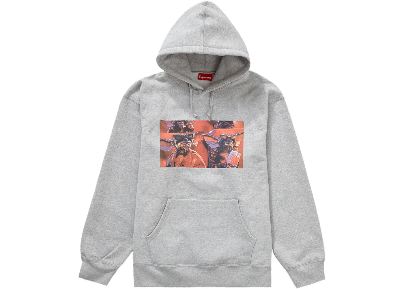 Мужской худи с принтом Gremlins Supreme, Heather Grey