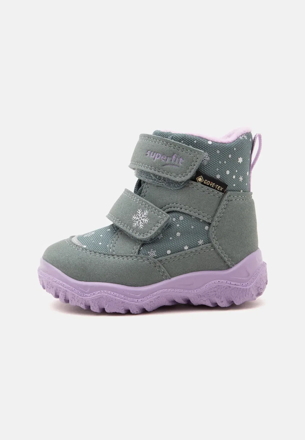 Gore-Tex husky1 - зимние ботинки Superfit, Hellgruen/Lila