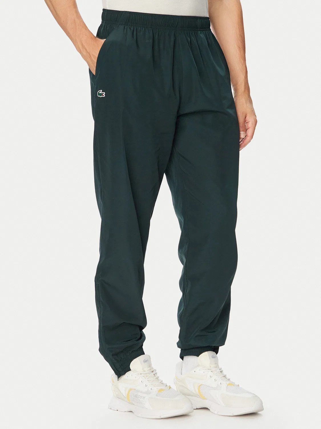 Мужской спортивный костюм стандартного кроя Lacoste, темно-зеленый — фото 4