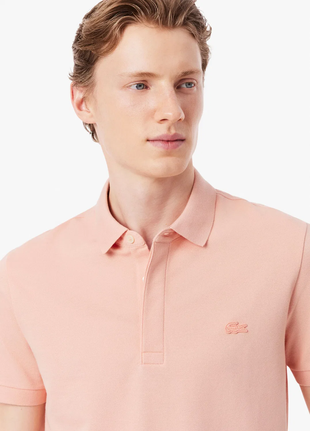 Поло Lacoste Paris Regular Fit, Pembe-UI2 — фото 3