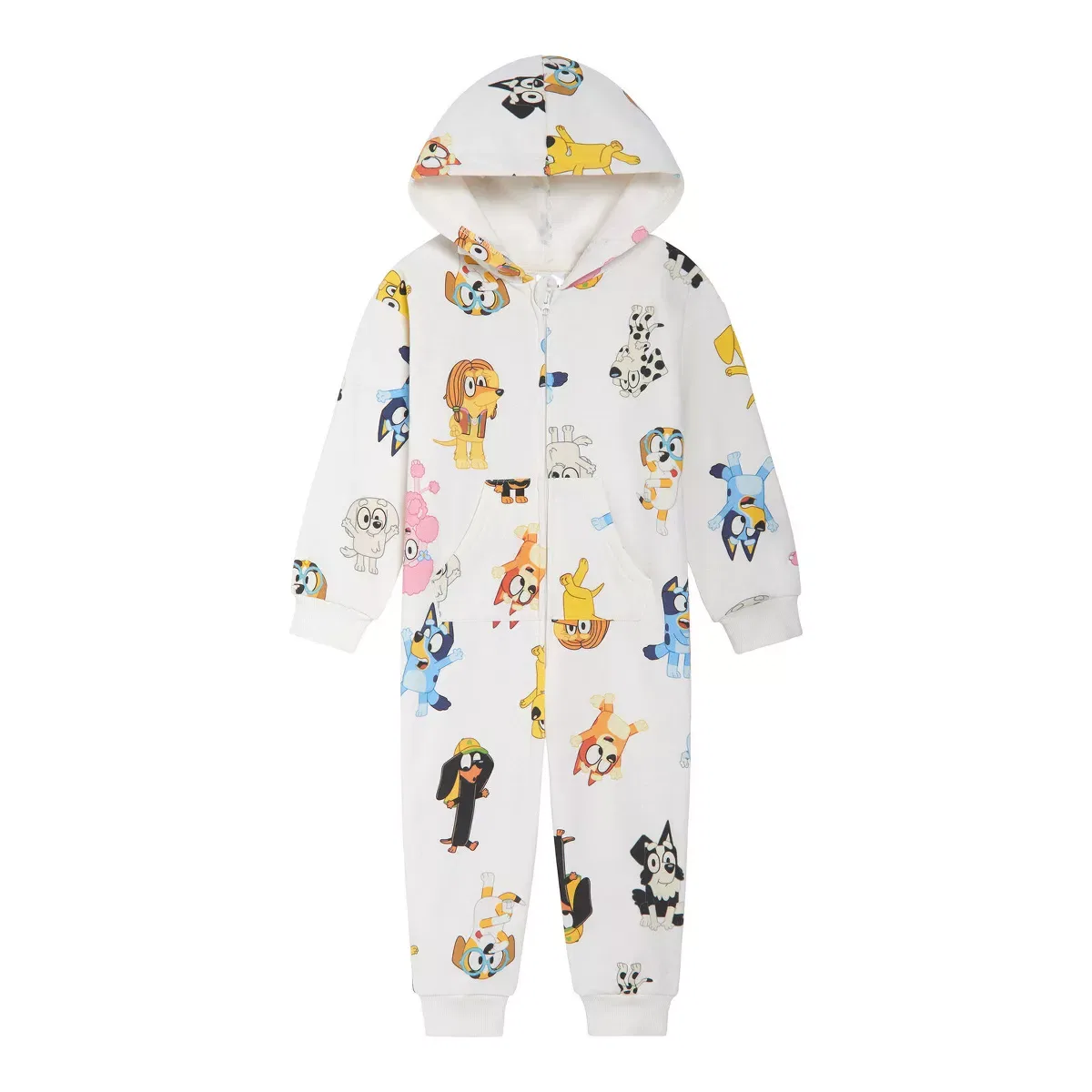 Детское комбинезон для девочек с принтом Bluey, Bluey, Off White
