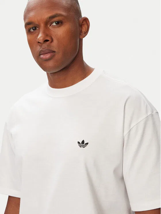Футболка regular fit Trefoil Essentials LooseI Adidas, белый — фото 4