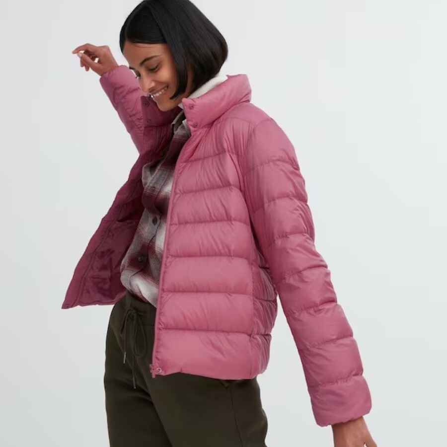 

Пуховик Uniqlo Ultra Light, розовый